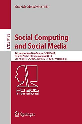 Social Computing and Social Media