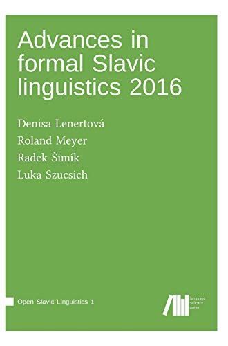 Advances in formal Slavic linguistics 2016