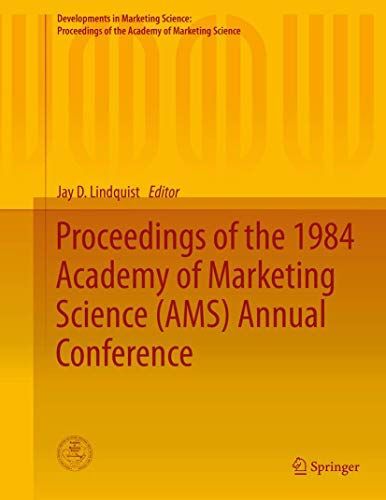 Proceedings of the 1984 Academy of Marketing Science (AMS) Annual Conference