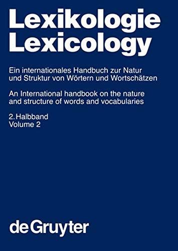 Lexikologie / Lexicology. 2. Halbband