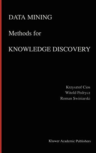 Data Mining Methods for Knowledge Discovery