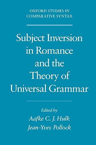 Subject Inversion in Romance and the Theory of Universal Grammar