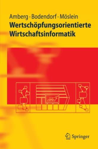 Wertschöpfungsorientierte Wirtschaftsinformatik