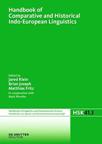 Handbook of Comparative and Historical Indo-European Linguistics