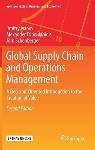 Global Supply Chain and Operations Management