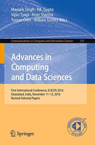 Advances in Computing and Data Sciences