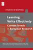 Learning to Write Effectively: Current Trends in European Research