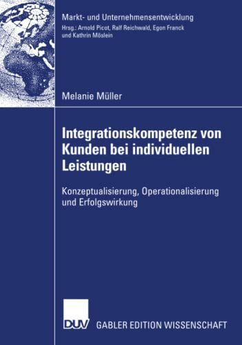 Integrationskompetenz von Kunden bei individuellen Leistungen