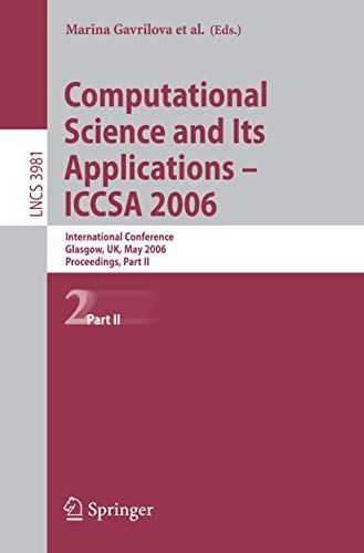 Computational Science and Its Applications - ICCSA 2006