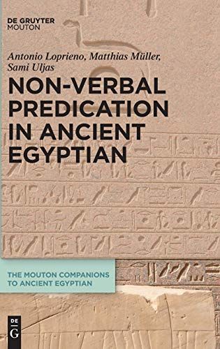 Non-Verbal Predication in Ancient Egyptian