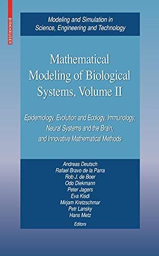 Mathematical Modeling of Biological Systems, Volume II