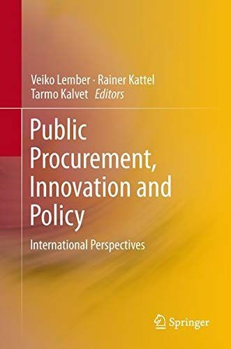 Public Procurement, Innovation and Policy