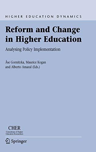 Reform and Change in Higher Education