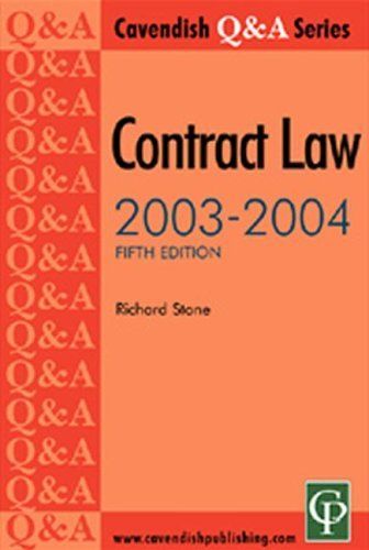 Contract Law Q and A 2003-2004
