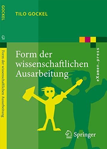 Form der wissenschaftlichen Ausarbeitung