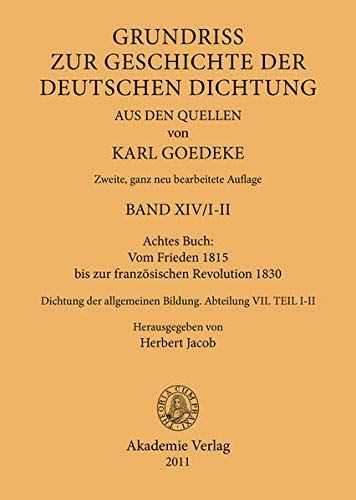 Achtes Buch: Vom Frieden 1815 bis zur französischen Revolution 1830