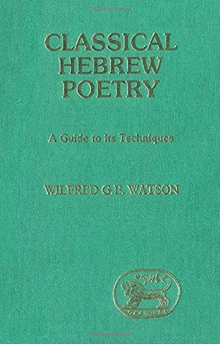 Classical Hebrew Poetry