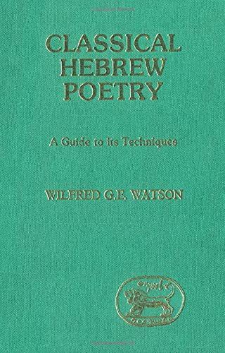 Classical Hebrew Poetry