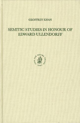 Semitic Studies in Honour of Edward Ullendorff