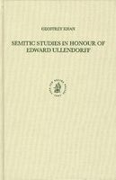 Semitic Studies in Honour of Edward Ullendorff