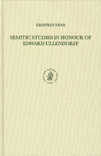 Semitic Studies in Honour of Edward Ullendorff