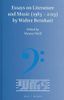 Essays on Literature and Music (1985 – 2013) by Walter Bernhart