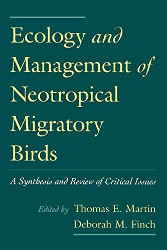 Ecology and Management of Neotropical Migratory Birds