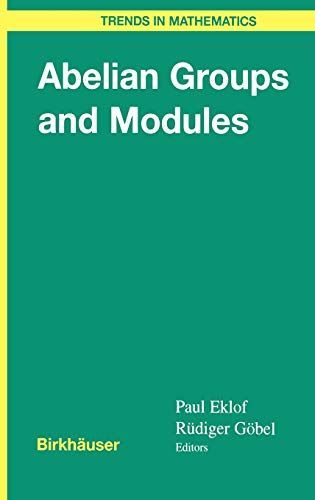 Abelian Groups and Modules