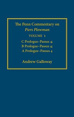 The Penn Commentary on Piers Plowman, Volume 1