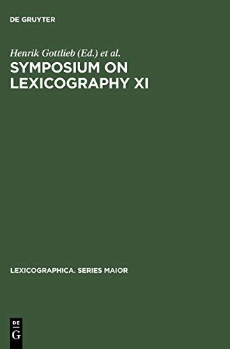 Symposium on Lexicography XI