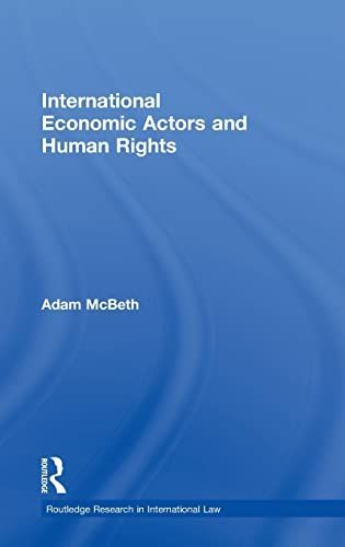 International Economic Actors and Human Rights