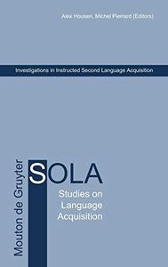 Investigations in Instructed Second Language Acquisition