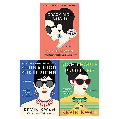 Kevin Kwan Crazy Rich Asians Trilogy Collection 3 Books Set Pack (Crazy Rich Asians, China Rich Girlfriend, Rich People Problems).