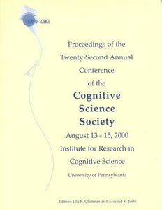 Proceedings of the Twenty-second Annual Conference of the Cognitive Science Society