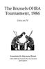 Brussels Ohra Tournament, 1986