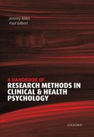 A Handbook of Research Methods for Clinical and Health Psychology