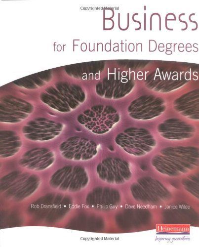 Business for Foundation Degrees and Higher Awards