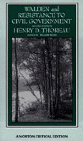Walden ; And, Resistance to Civil Government