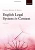 English Legal System in Context 6e