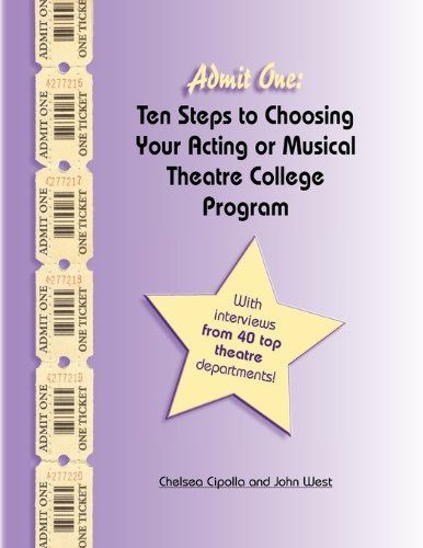 Admit One: Ten Steps to Choosing Your Acting Or Musical Theatre College Program