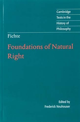 Foundations of Natural Right