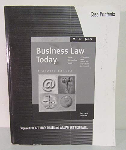 Case Printouts;Bus Law Today