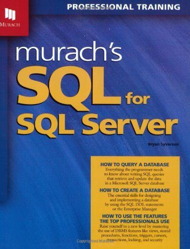 Murach's SQL for SQL Server