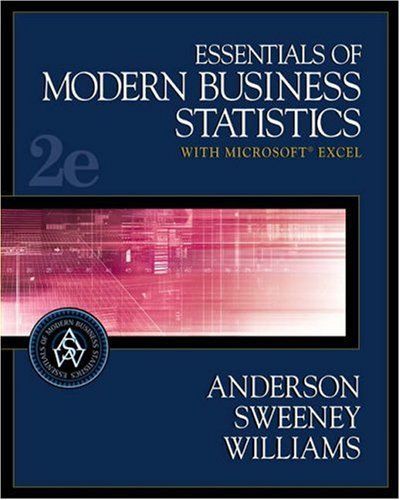 Essentials of Modern Business Statistics with Microsoft Excel