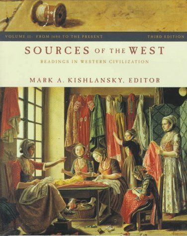 Sources of the West: From the 1600 to the present