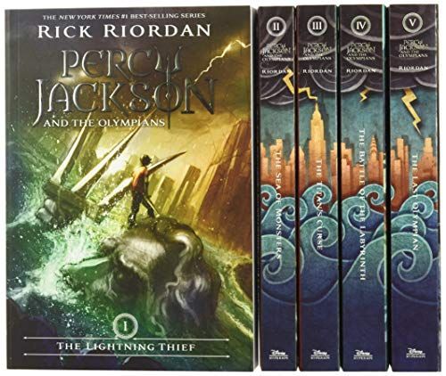 Percy Jackson and the Olympians 5 Book Paperback Boxed Set (new covers w/poster)
