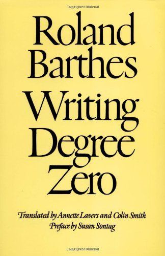 Writing Degree Zero