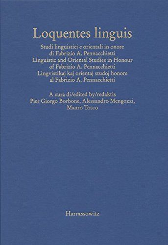 Linguistic and oriental studies in honour of Fabrizio A. Pennacchietti