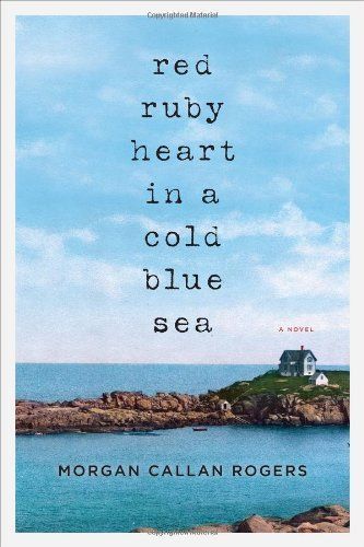 Red Ruby Heart in a Cold Blue Sea