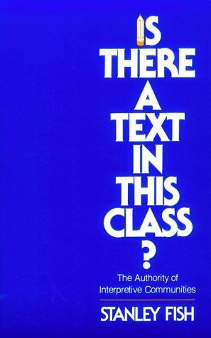 Is There a Text in this Class?
